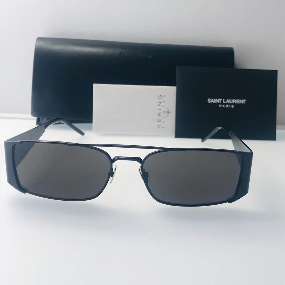 Authentic- New - Saint Laurent Sl366lenny  Black Sunglasses - Picture 7 of 16